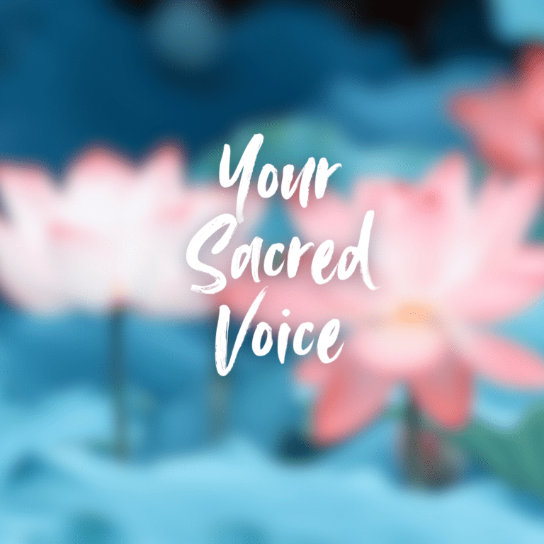 your sacred voice, the voice of intuition